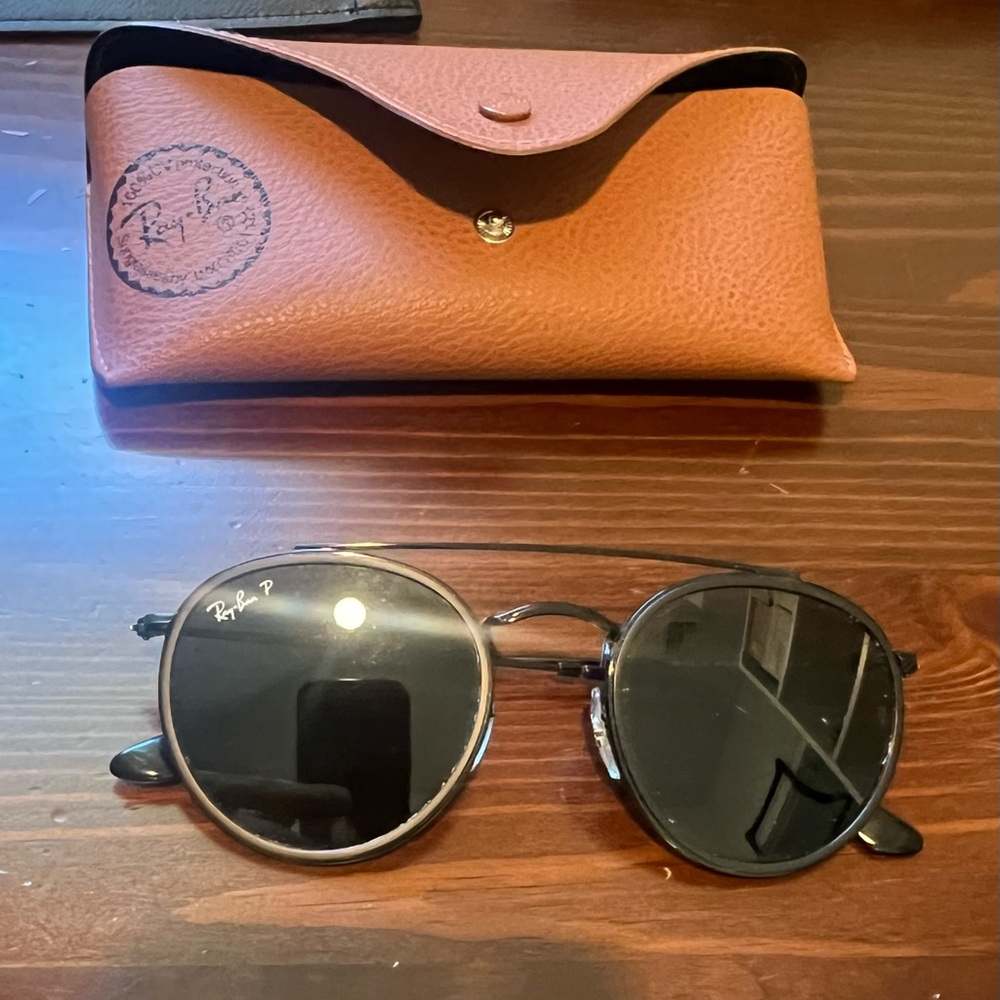 Ray bans round double bridge